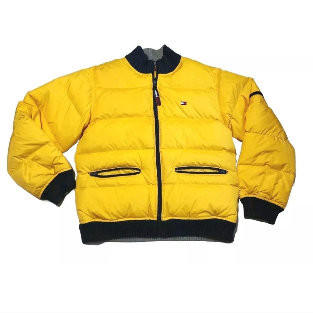 Tommy Hilfiger Down Puffer Jacket Coat Winter Ski Womens Small Youth XL